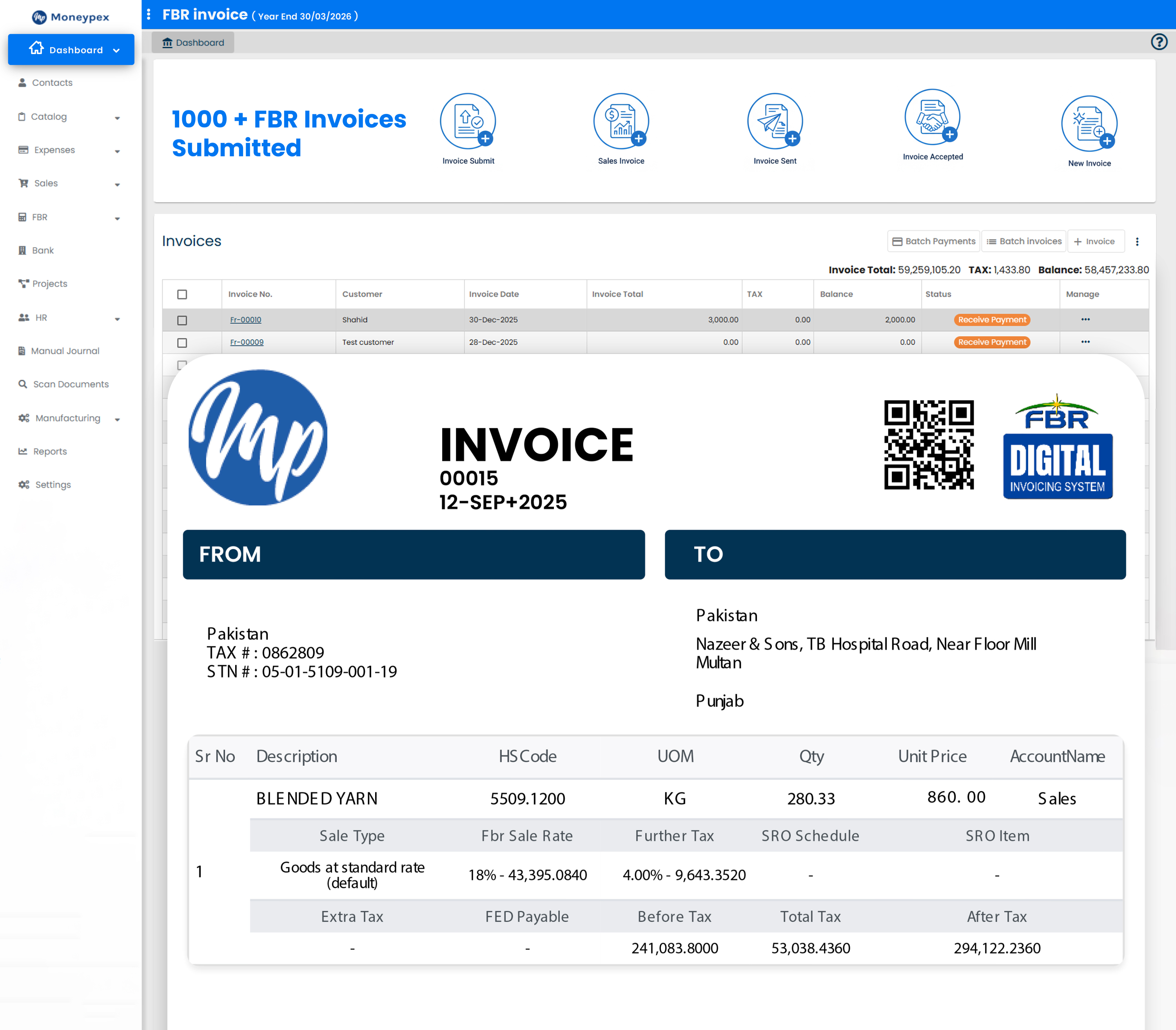 FBR Digital Invoicing Dashboard